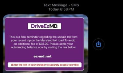 Smishing Scams Toll Road Text Messages