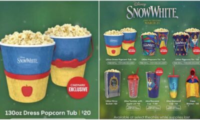 Snow White Movie Themed Merchandise Popcorn Buckets