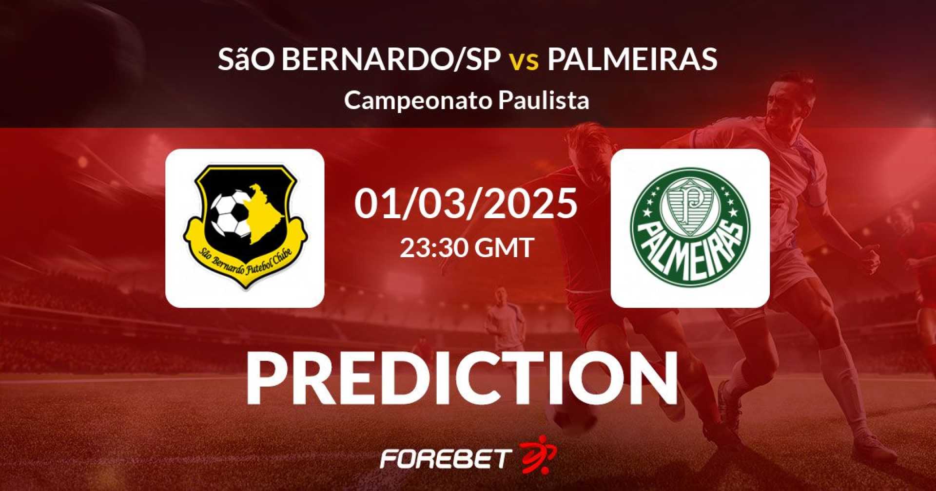 São Bernardo Vs Palmeiras Football Match