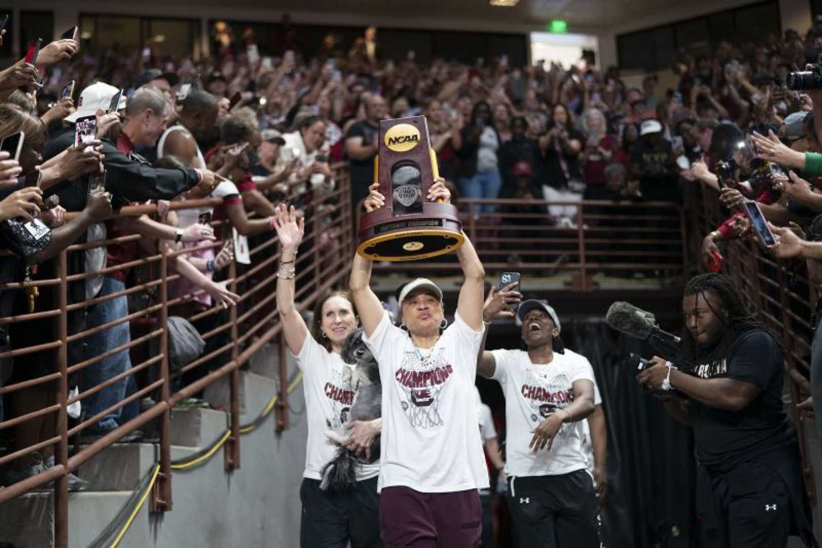 South Carolina Gamecocks Women's Basketball Tournament Celebration