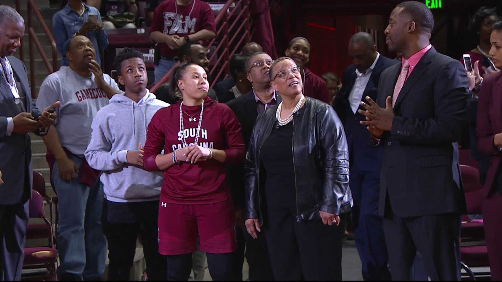 South Carolina Women's Basketball Senior Day Ceremony