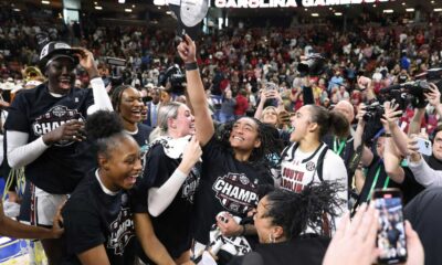 South Carolina Women's Basketball Team Celebrating Championship