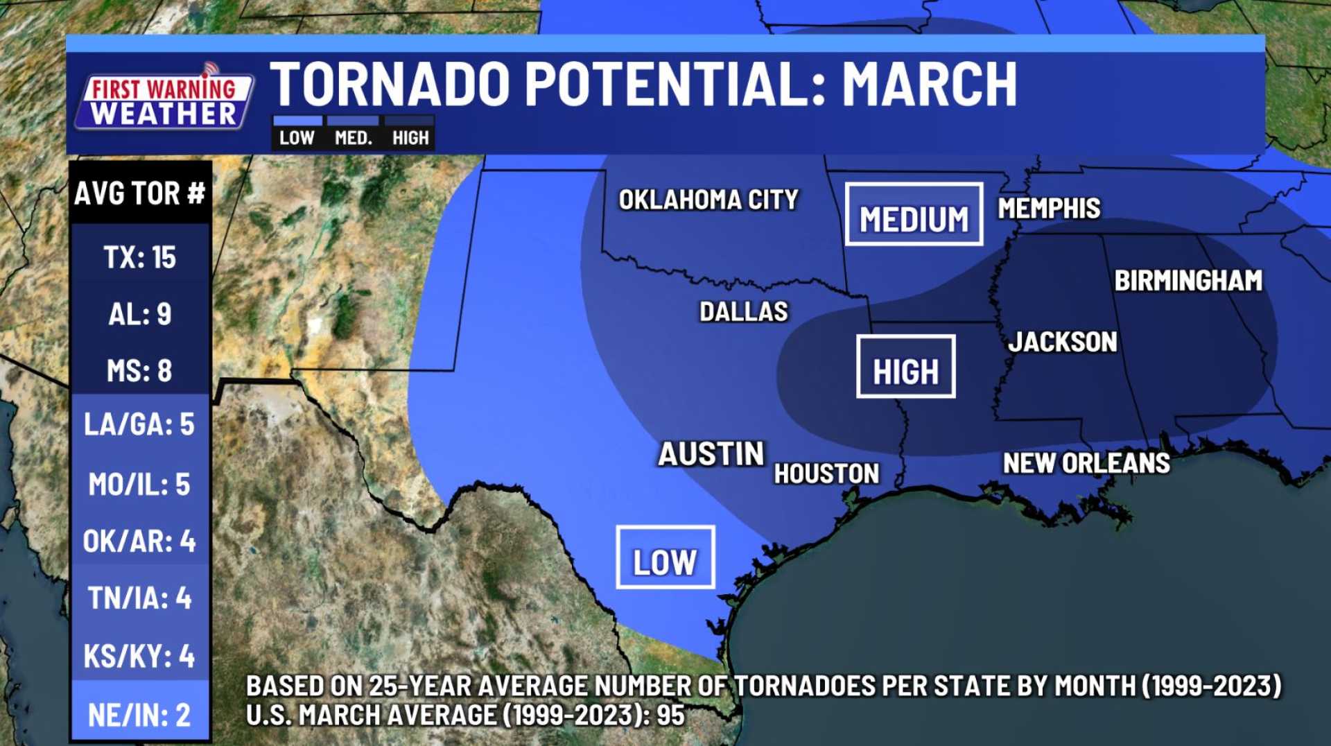 South Central Texas Thunderstorms March 2025