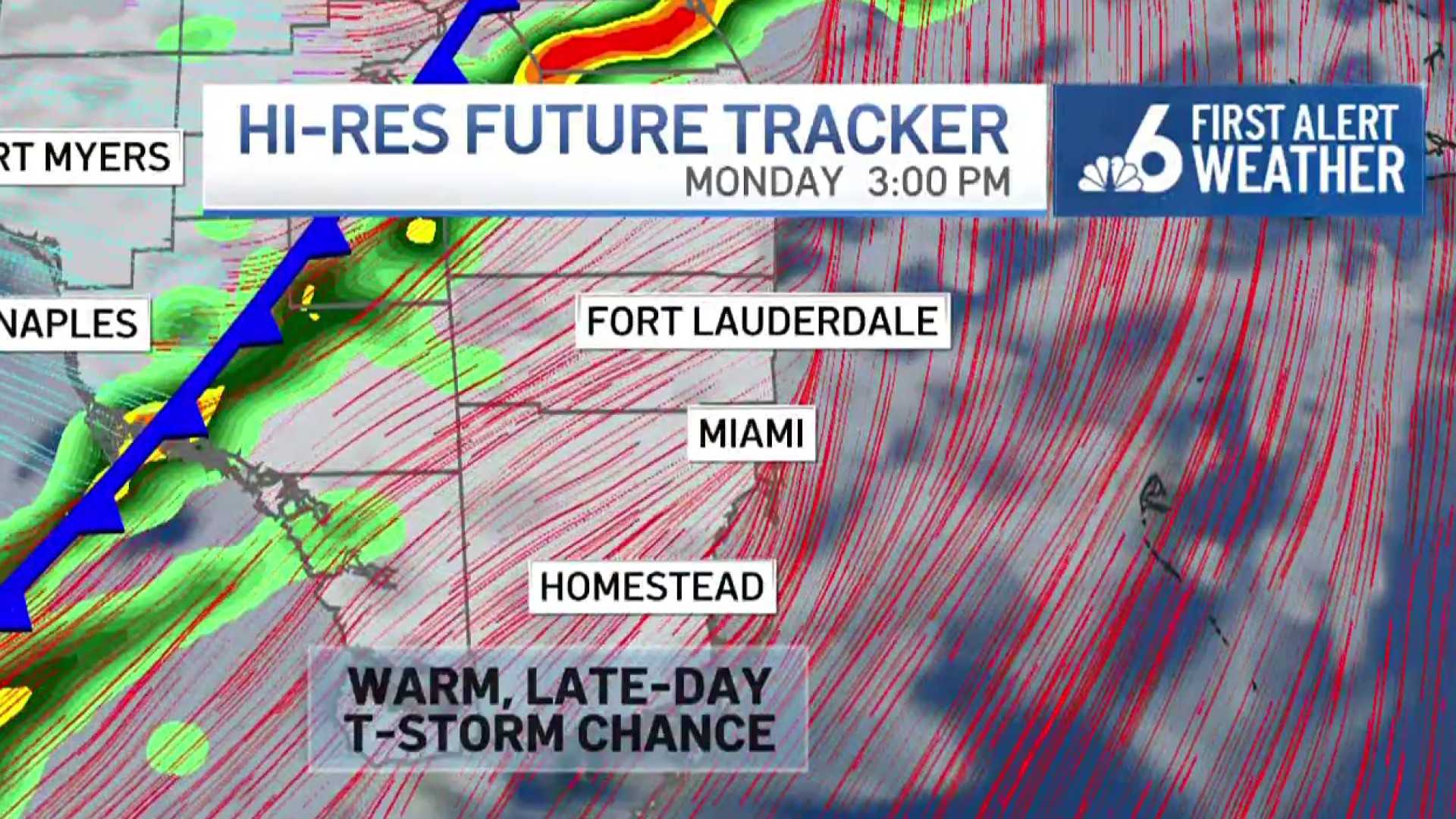 South Florida Cold Front Weather Forecast