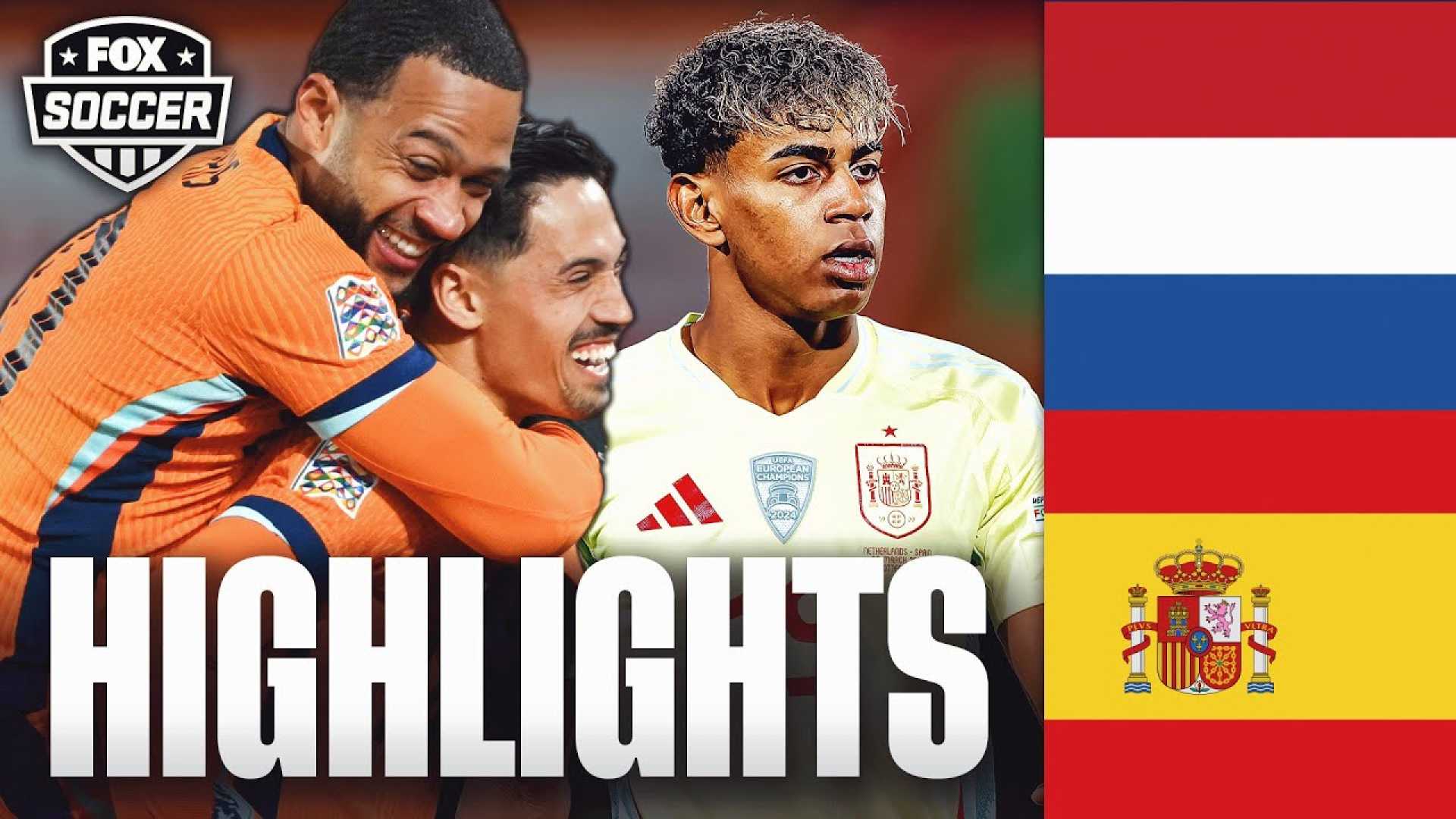 Spain Netherlands Soccer Match Highlights