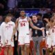 St. John's Basketball Team Celebrating Victory At Madison Square Garden