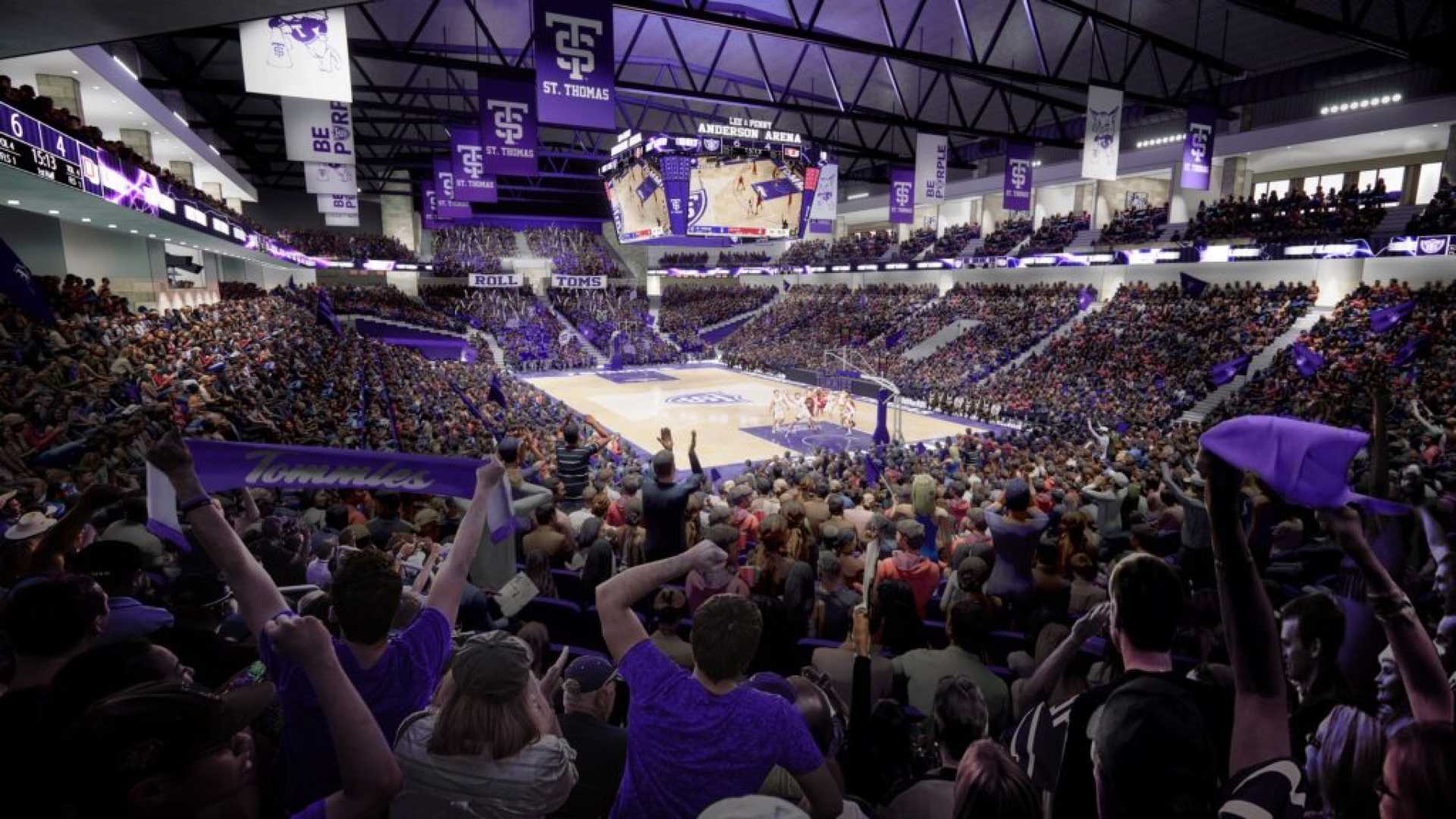 St. Thomas University Basketball Game Crowd