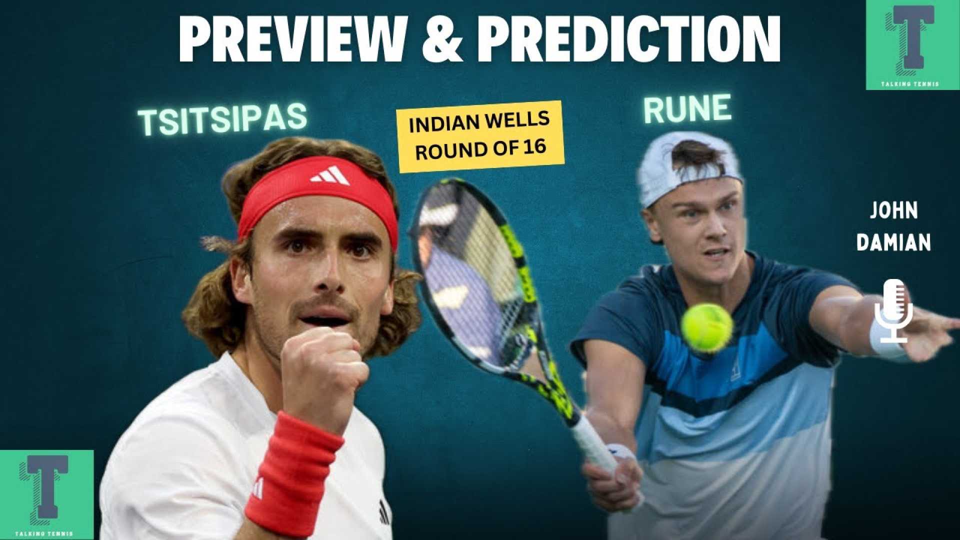 Stefanos Tsitsipas Holger Rune Indian Wells 2025 Match Preview