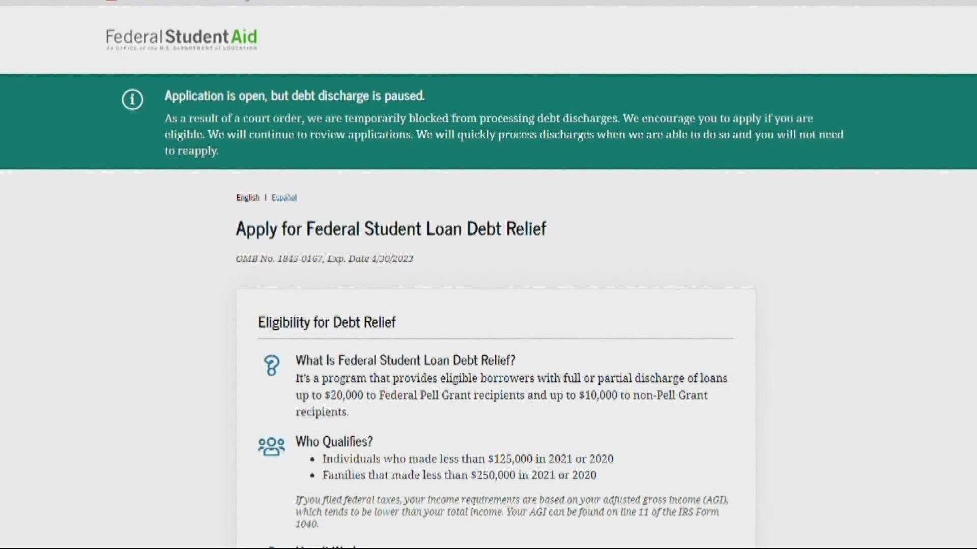 Student Loan Forgiveness Applications Blocked