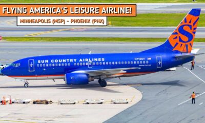 Sun Country Airlines Aircraft At Minneapolis Airport