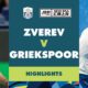 Tallon Griekspoor Alexander Zverev Tennis Match Highlights