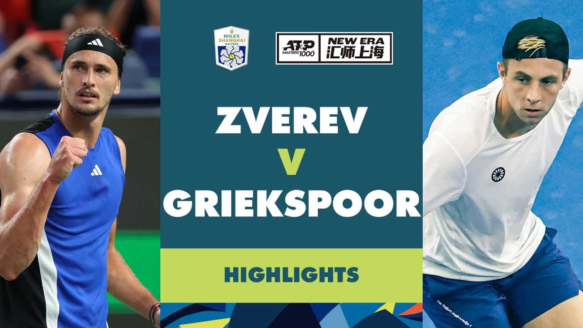 Tallon Griekspoor Alexander Zverev Tennis Match Highlights