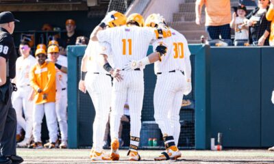 Tennessee Baseball Team In Action During Game