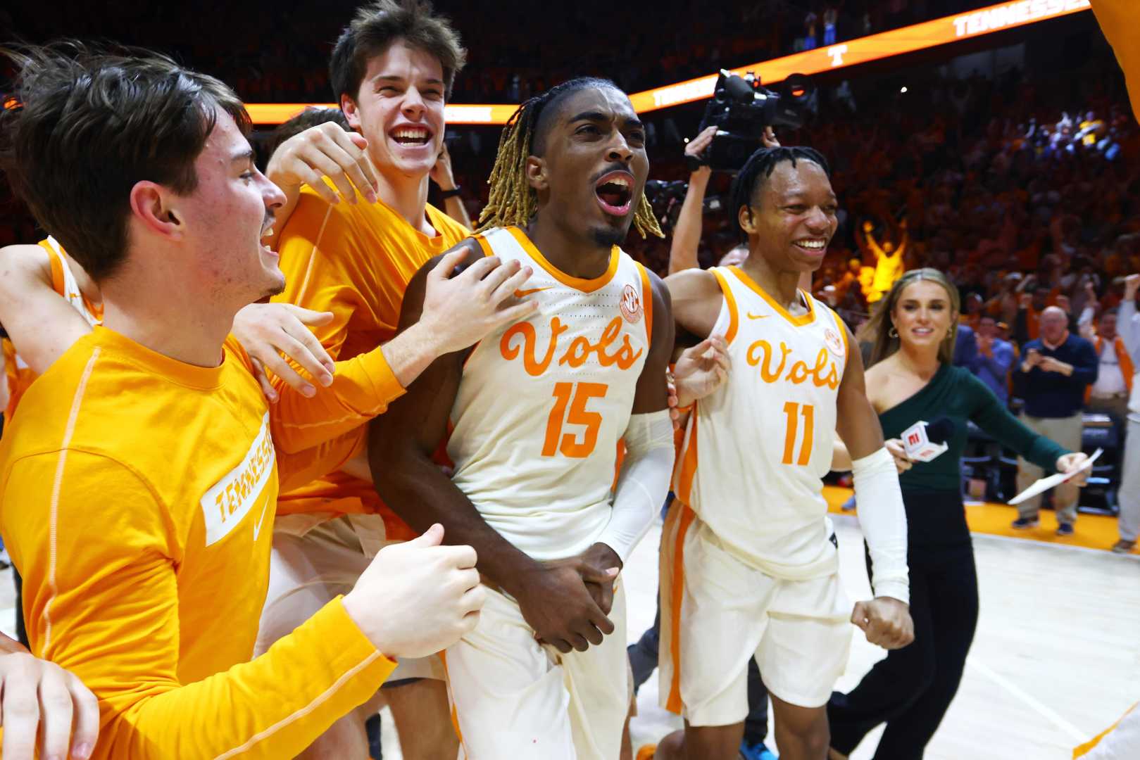 Tennessee Basketball Team Celebration March Madness