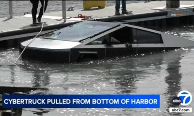 Tesla Cybertruck Submerged In Water