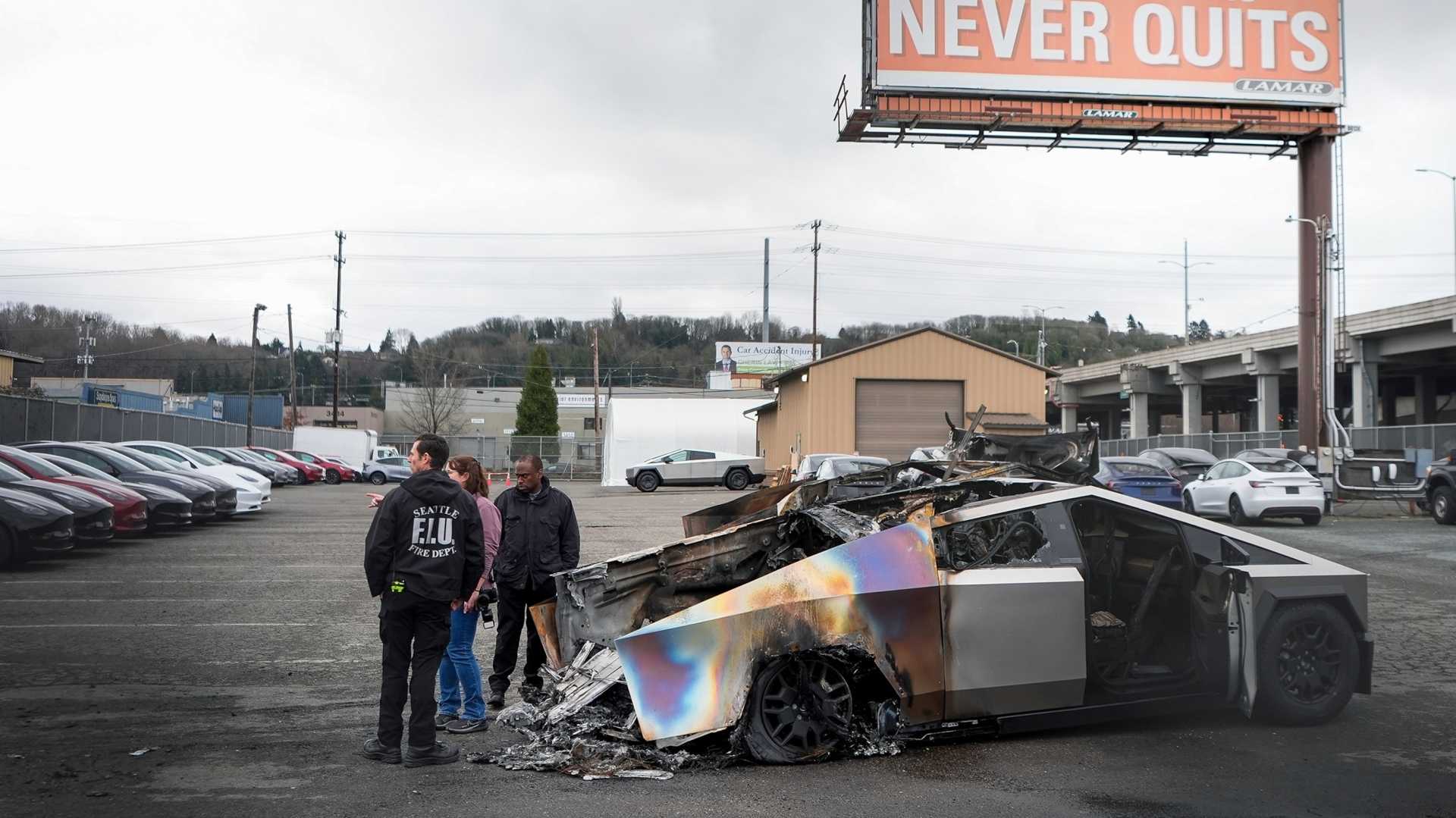 Tesla Electric Car Vandalism Protests