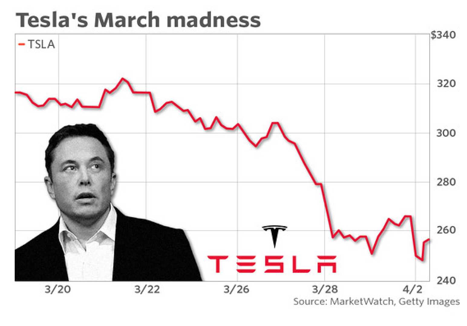 Tesla Stock Market Decline