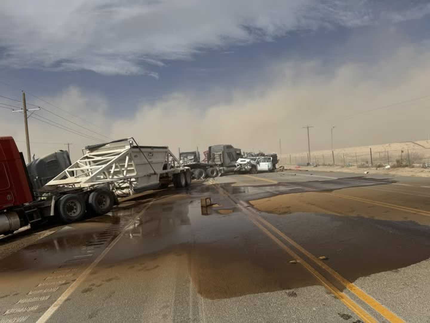 Texas Highway Traffic Accident Low Visibility