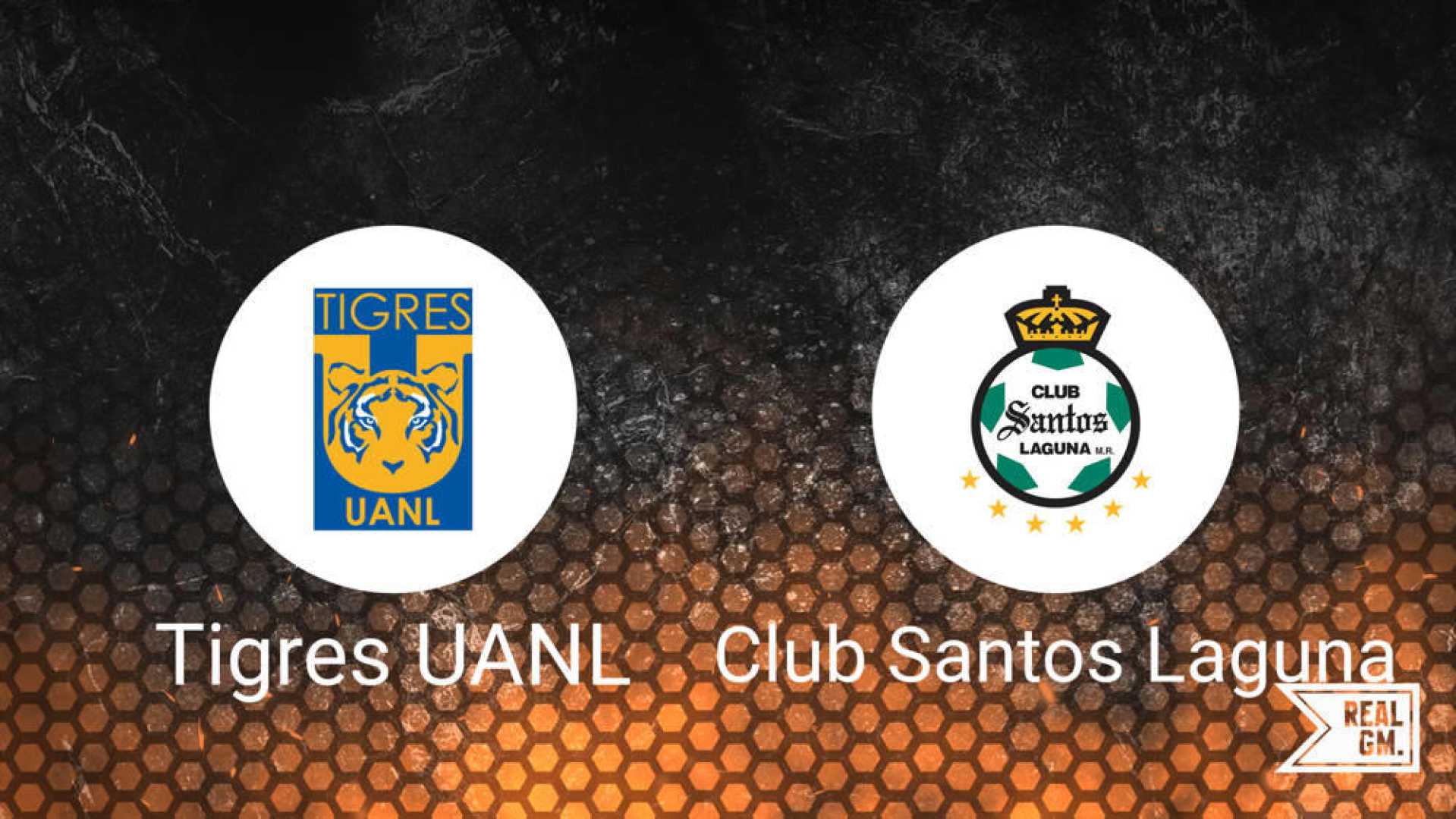 Tigres Uanl Vs Santos Laguna Liga Mx Match