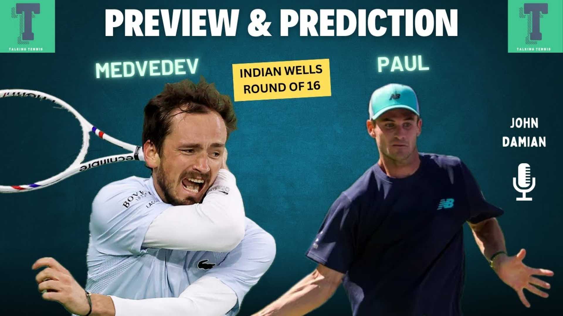 Tommy Paul Daniil Medvedev Indian Wells 2025