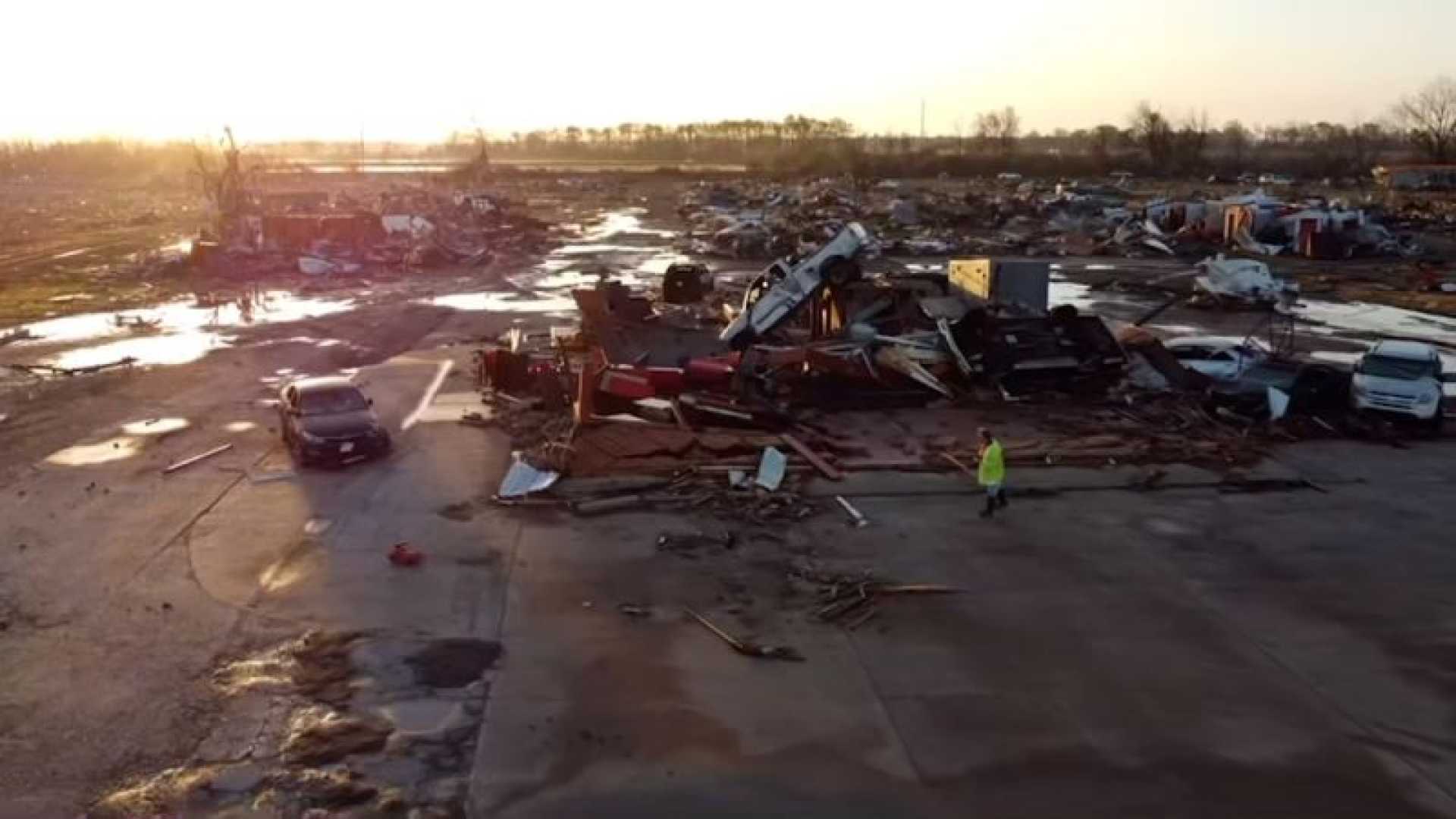 Tornado Destruction In Mississippi And Florida