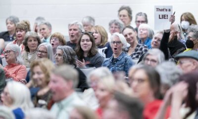 Town Hall Meeting Crowd Protest