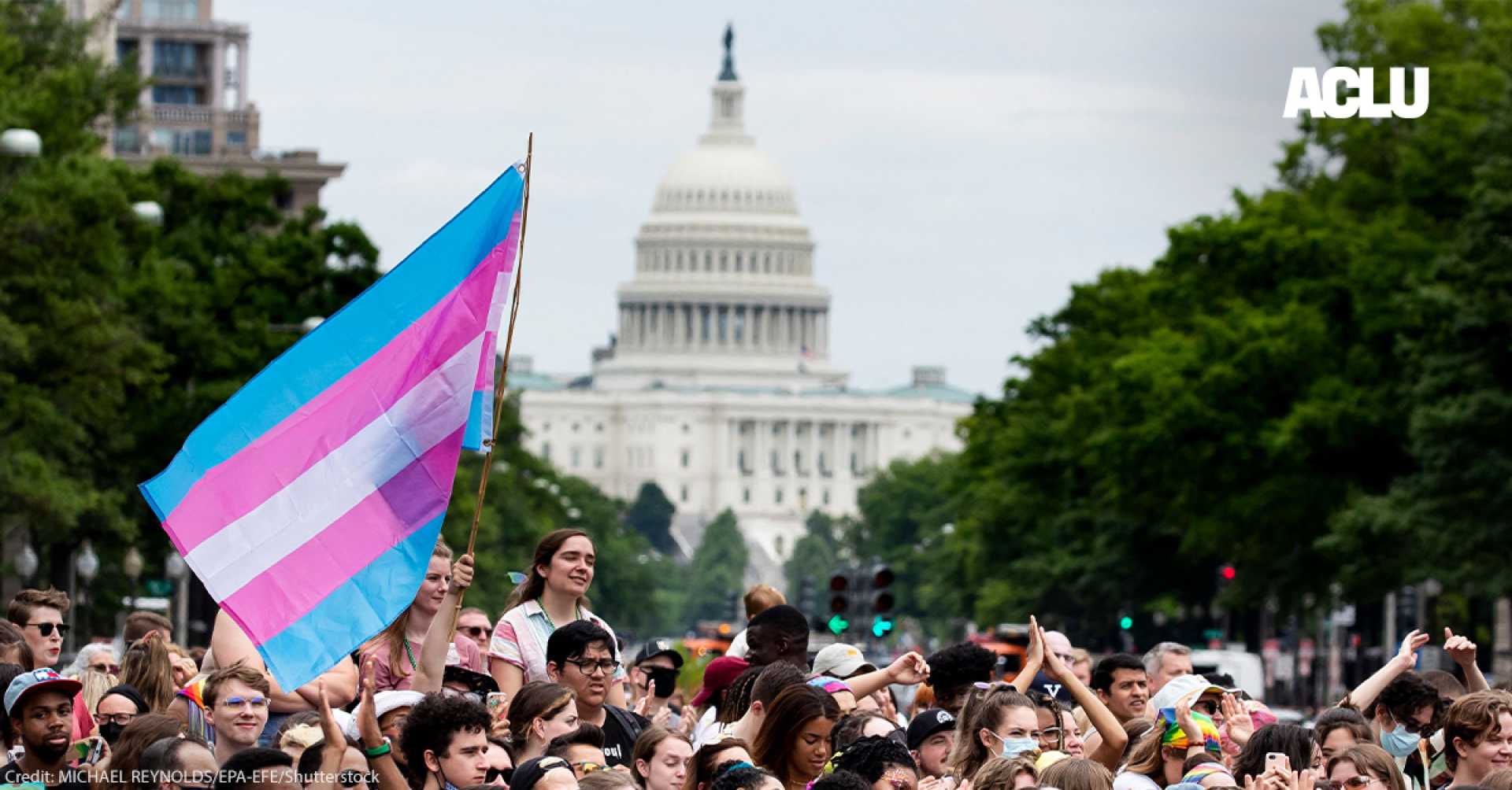 Transgender Pride Flag Protest Us Capitol