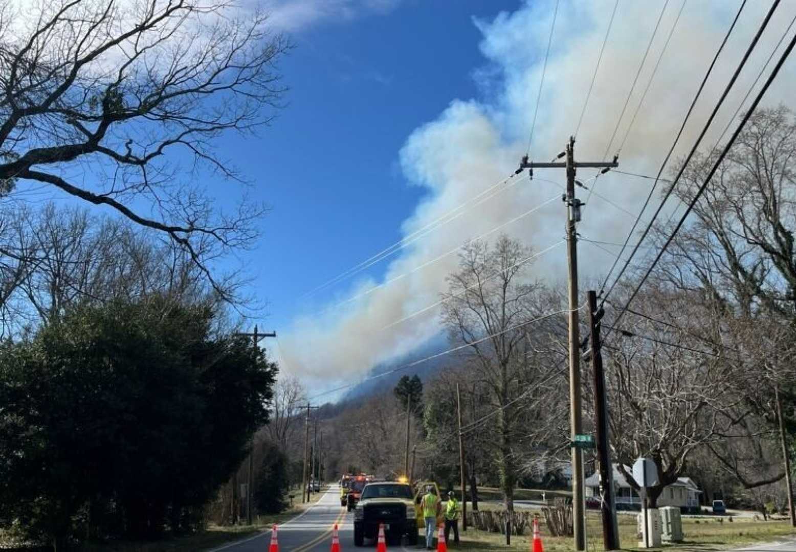 Tryon North Carolina Brush Fire Evacuation