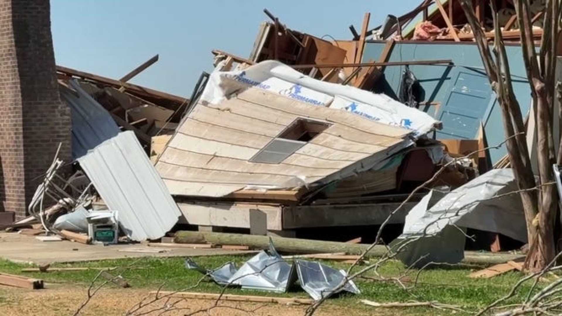 Tylertown Mississippi Tornado Destruction Aftermath