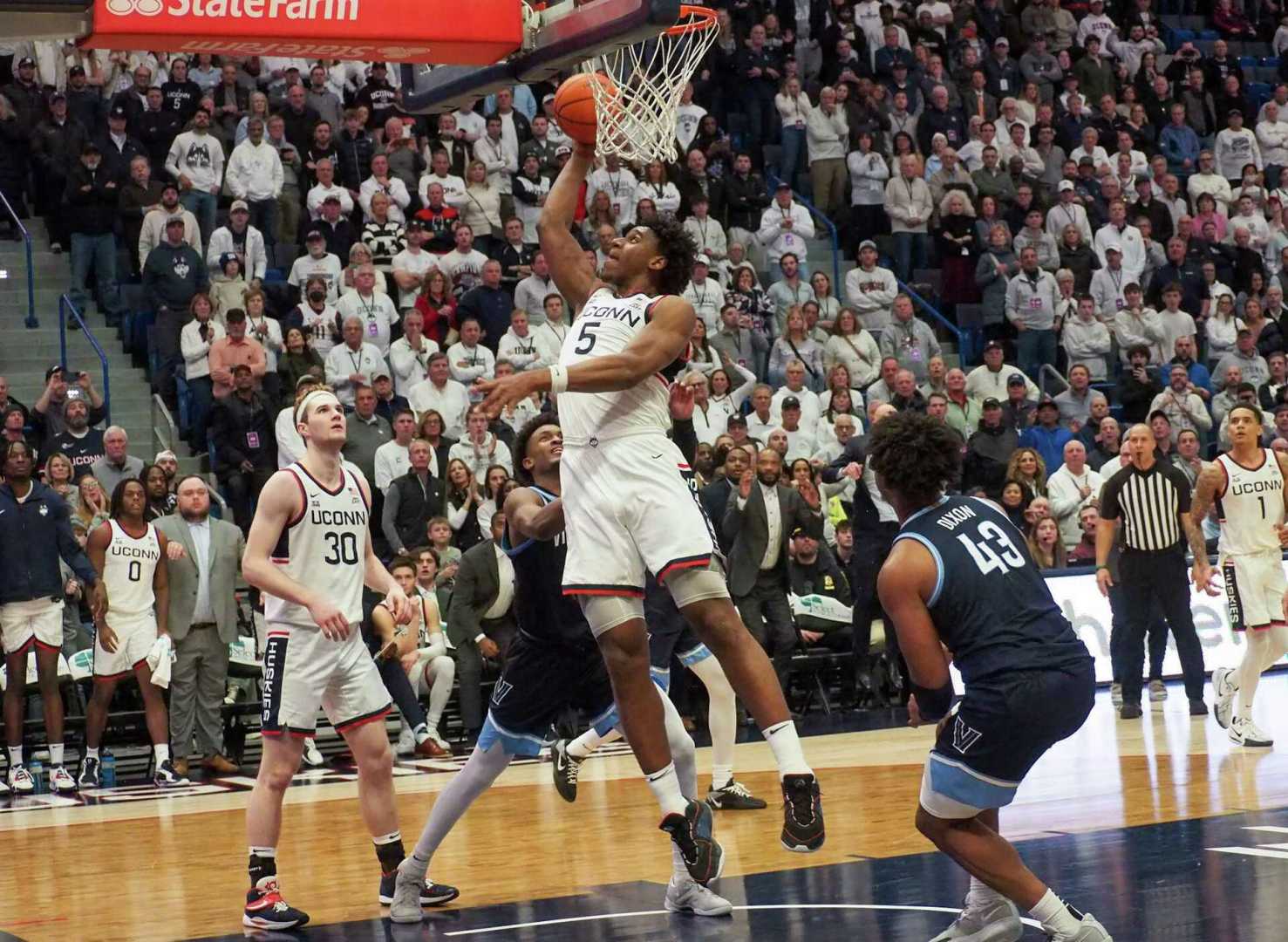 Uconn Basketball Game Action