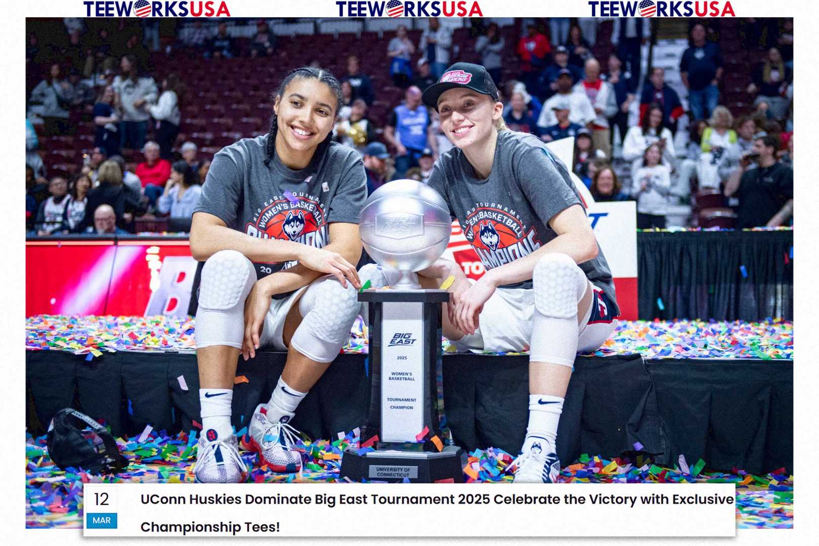 Uconn Basketball Victory Celebration March 2025