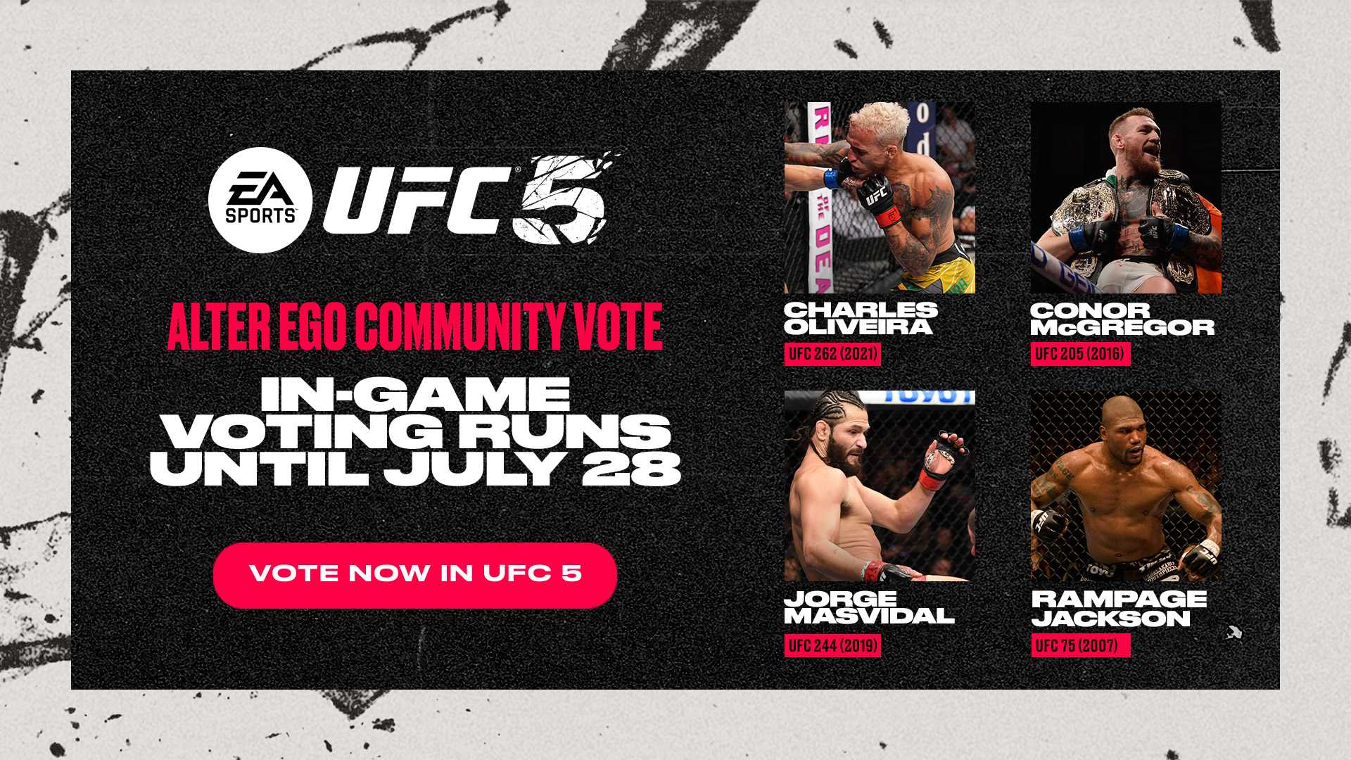 Ufc 5 Voting For Alter Egos Graphic