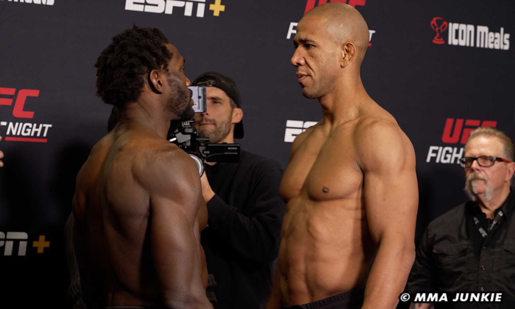 Ufc Weigh In Event Fighters Faceoff