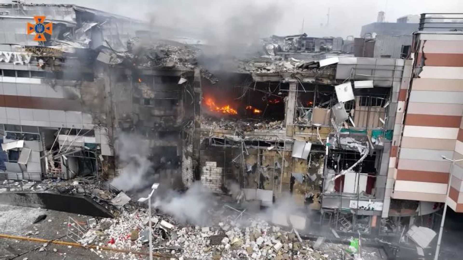 Ukraine Aerial Strikes Aftermath Destruction