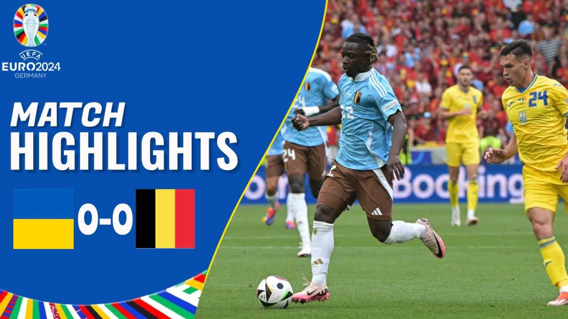 Ukraine Belgium Football Match Highlights