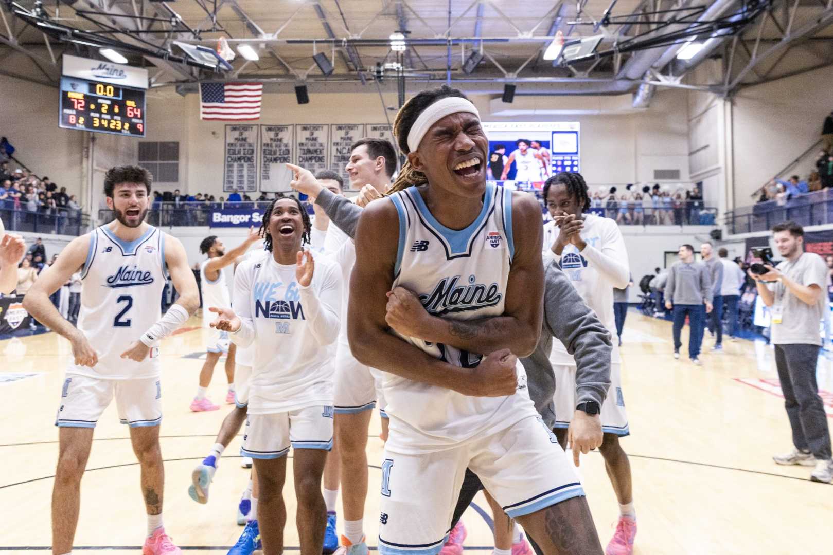 University Of Maine Men's Basketball Team Celebration