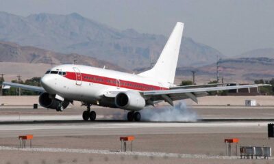 Us Air Force Janet Jets Flying Nevada Desert