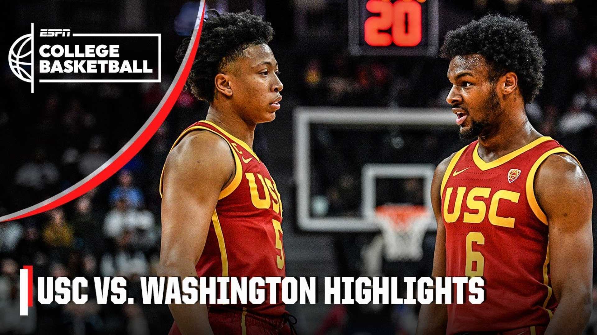 Usc Trojans Vs Washington Huskies Basketball