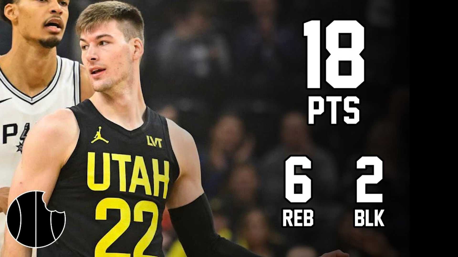 Utah Jazz Kyle Filipowski Basketball Highlights