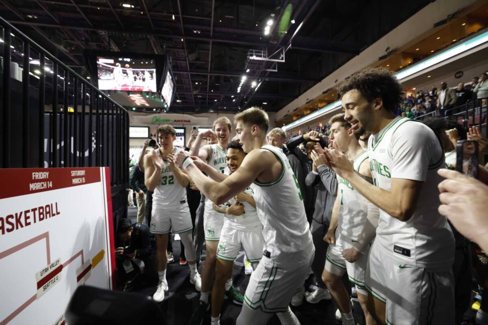 Utah Valley University Basketball Team Celebration