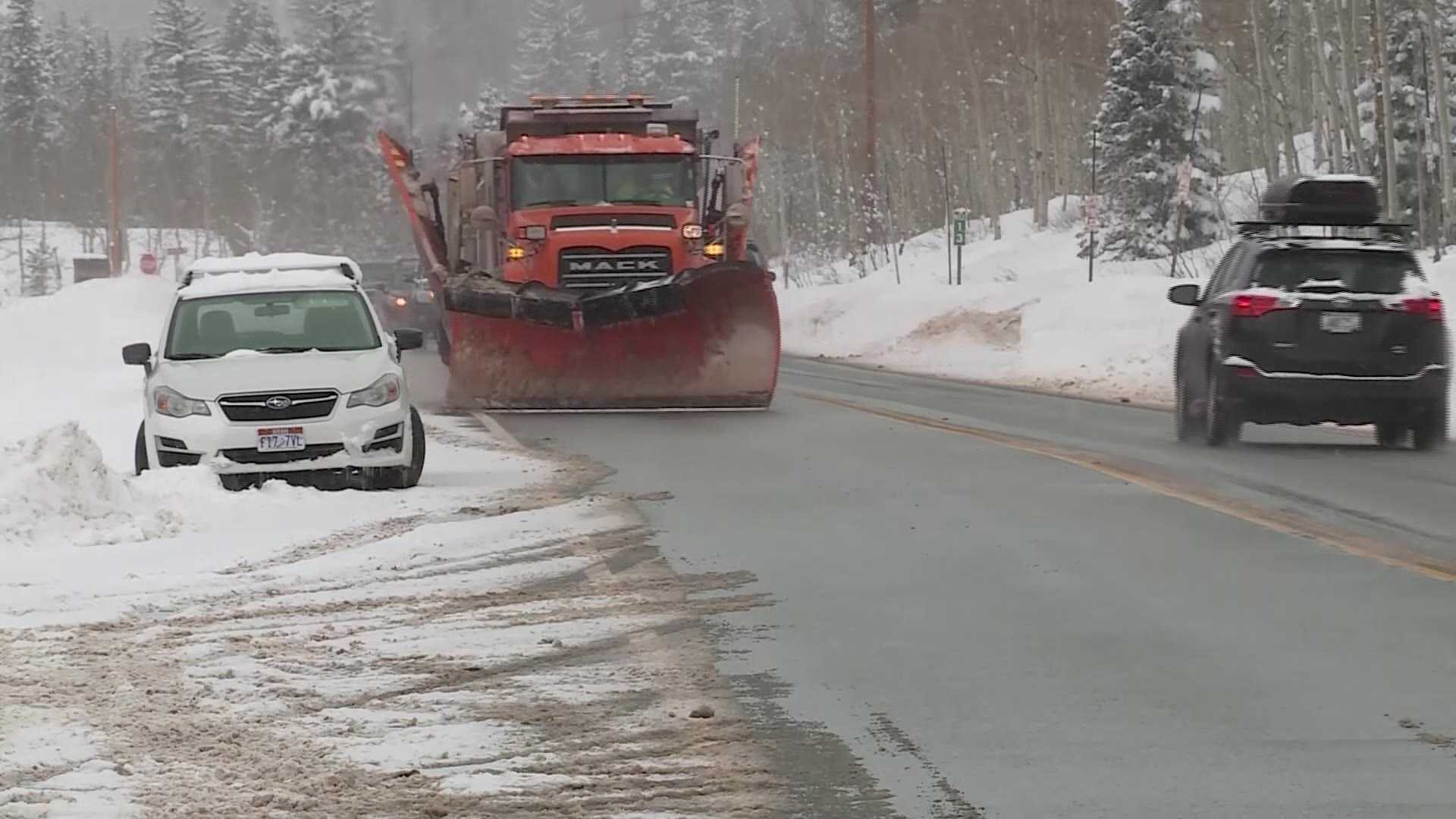 Utah Winter Storm Snow Plows Commute