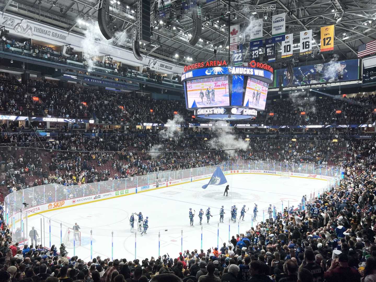 Vancouver Canucks Game Night Action