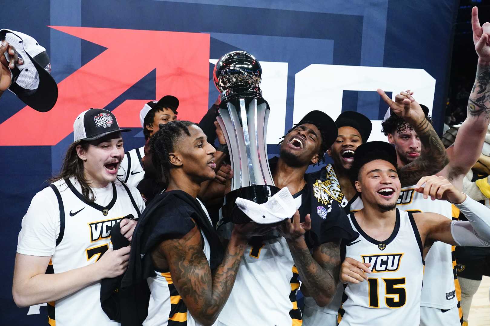 Vcu Rams Basketball Team Celebration