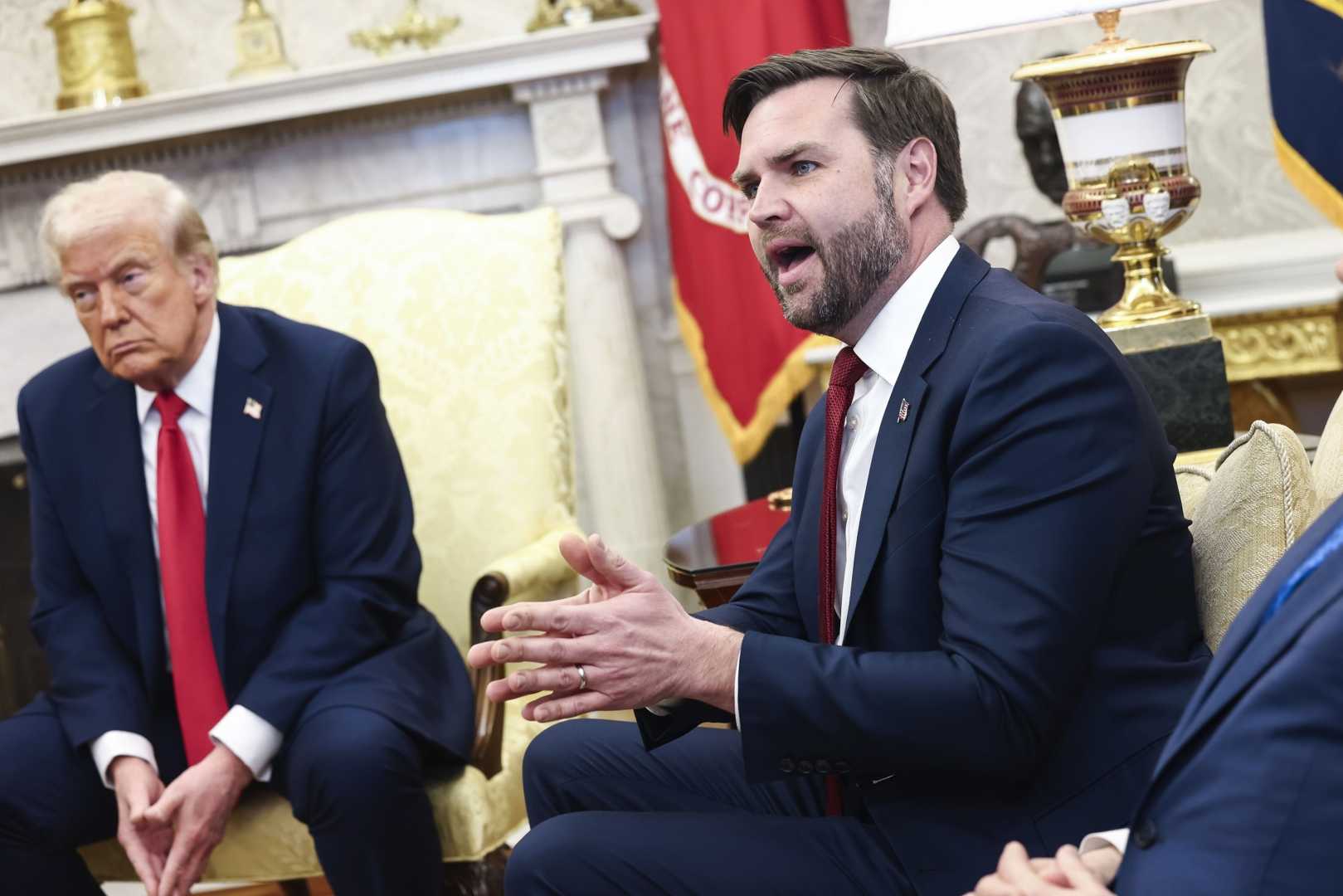 Vice President Jd Vance With President Trump And Zelenskyy