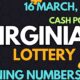 Virginia Lottery Results March 16 2025