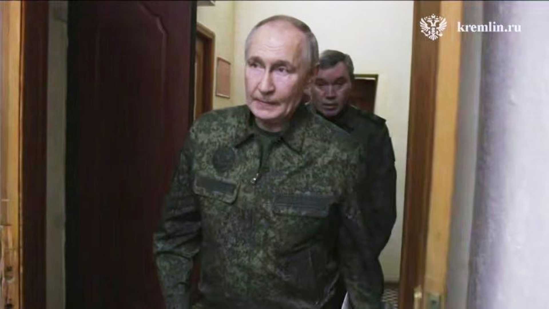 Vladimir Putin Kursk Visit Military Troops