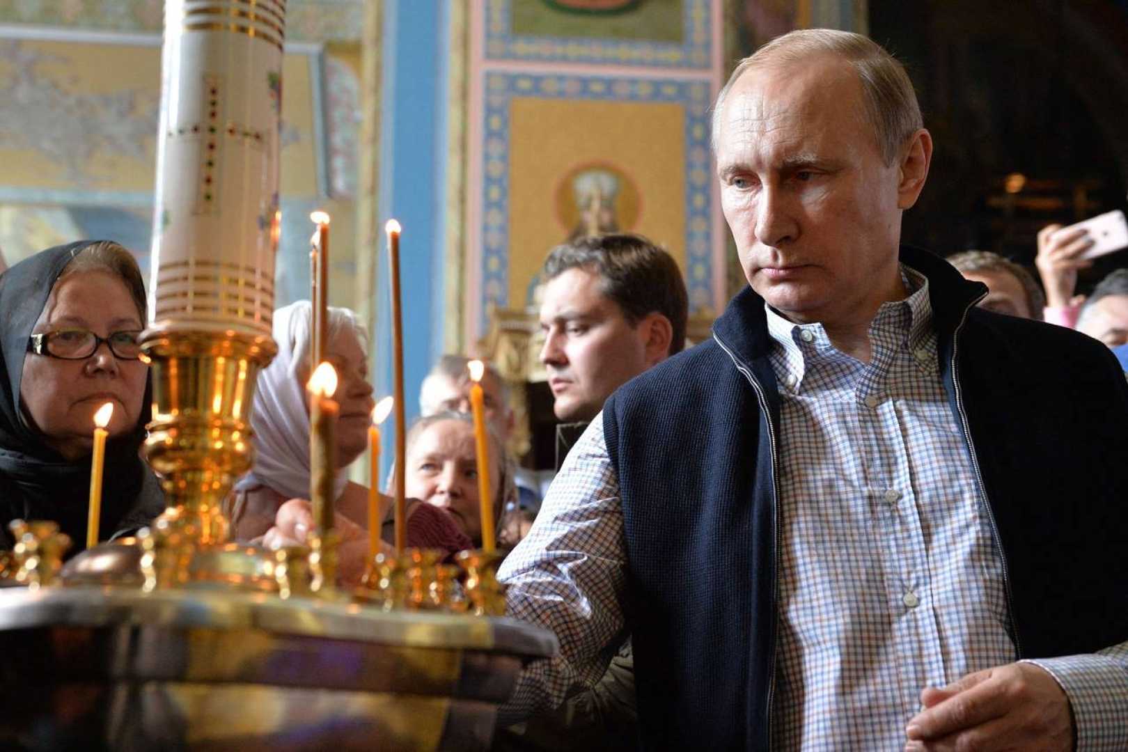 Vladimir Putin Praying For Donald Trump In Church