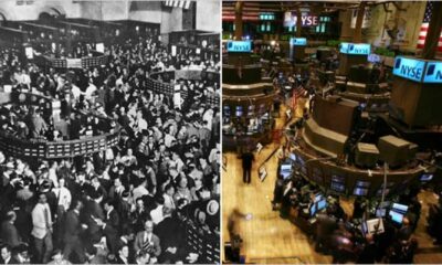 Wall Street Trading Floor Busy