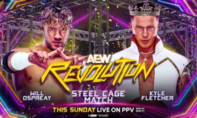 Will Ospreay Kyle Fletcher Steel Cage Match Aew Revolution