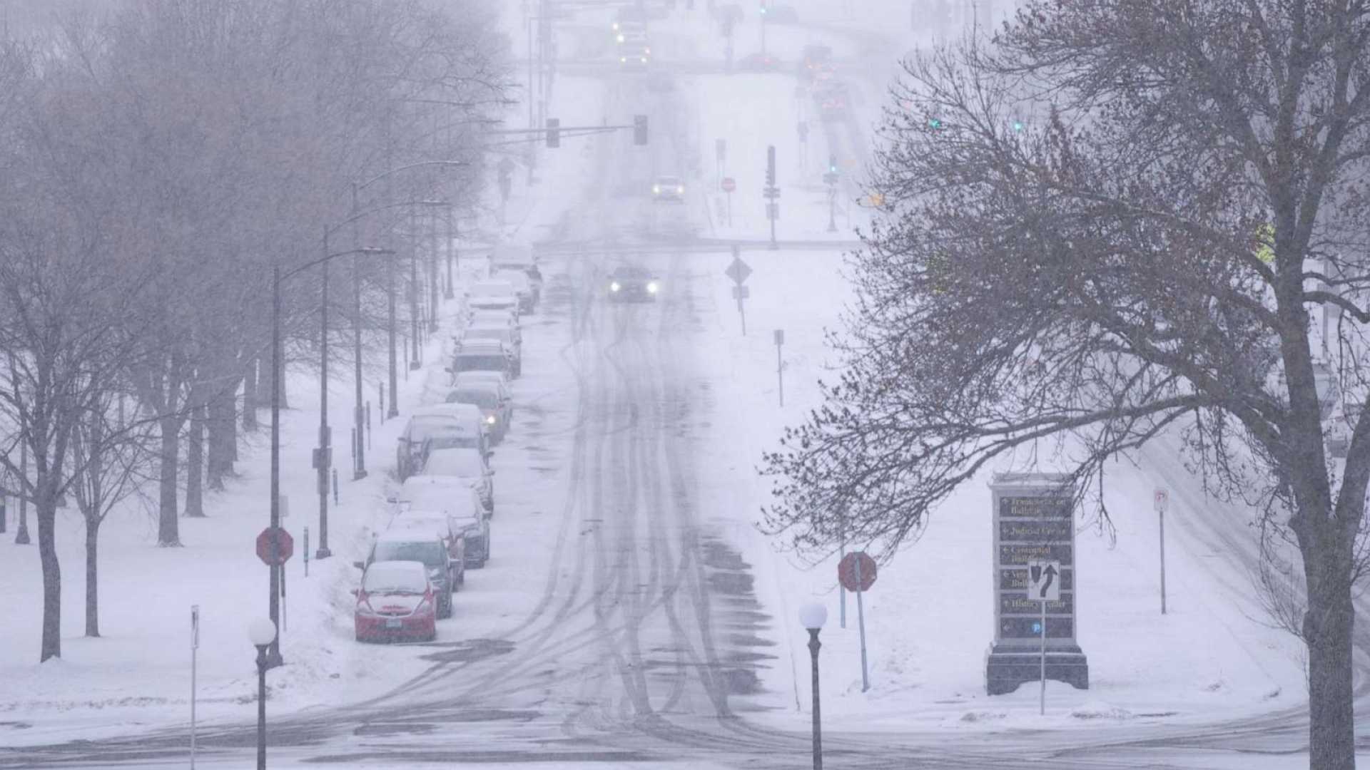 Winter Storm Snow High Winds Minnesota